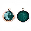 Druzy Resin Charms RESI-S383-056A-01-2