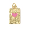 Brass Enamel Pendants KK-C110-37G-01-1