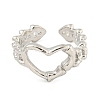 Alloy Cuff Rings for Women RJEW-A034-04P-2