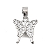 Brass Micro Pave Cubic Zirconia Charms KK-P336-16A-P-1