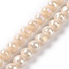 Electroplate Glass Beads Strands GLAA-E036-14A-1