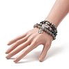 Gemstone Stretch Bracelets Sets BJEW-JB09282-3
