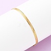 304 Stainless Steel Flat Snake Chain Bracelets BJEW-C134-01A-G-1