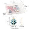 24Pcs 5 Styles Alloy Enamel Pendants ENAM-FS0002-94-4
