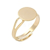 Adjustable Brass Pad Ring Setting KK-K414-05A-G-1