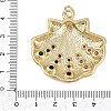 Brass Micro Pave Cubic Zirconia Pendants KK-D424-19G-3