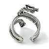 Dragon Alloy Wrap Open Cuff Rings RJEW-K275-21AS-3