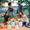 12Pcs 4 Styles 3D Flower Printed Teapot Shaped Paper Flower Gift Boxes DIY-SP0006-37-7