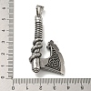 316 Surgical Stainless Steel Big Pendants STAS-Z073-68AS-03-3