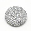 Pearly Lustre Cloth Fabric Covered Cabochons X-WOVE-S084-07E-2