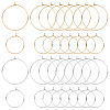 32Pcs 2 Sizes 2 Colors 316 Surgical Stainless Steel Wine Glass Charms Rings STAS-LP0001-08-1