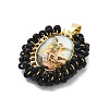 Rack Plating Brass Charms KK-M082-01F-3