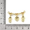 Brass Micro Pave Cubic Zirconia Pendants KK-Q066-15A-G-3