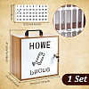 Rectangle Wood & Iron Desktop Mobile Phone Storage Boxes AJEW-UN0005-43-3