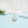 10Pcs 10 Styles Rack Plating Brass Micro Pave Clear Cubic Zirconia Pendants KK-SZ0002-33-6