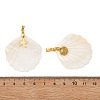 Natural Freshwater Shell Carved Pendants PALLOY-JF05825-3