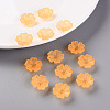 Transparent Frosted Acrylic Bead Caps MACR-S371-04A-724-6