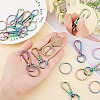   Rainbow Color Zinc Alloy Keychain Clasps FIND-PH0006-46-3