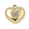 Alloy Rhinestone Pendants PALLOY-P308-14KCG-1