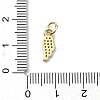 Brass Micro Pave Clear Cubic Zirconia Charms KK-H475-53G-01-3