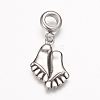 304 Stainless Steel European Dangle Charms OPDL-K001-14AS-1