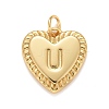 Rack Plating Real 18K Gold Plated Brass Pendants KK-E260-01G-U-1