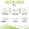 3Pcs 3 Styles Natural Xiuyan Jade Pendants DIY-CA0006-92-2