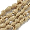 Spray Painted Natural Spiral Shell Beads Strands X1-BSHE-G039-08D-1
