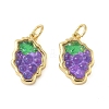 Brass Resin Pendants KK-C110-24A-G-1