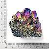 Electroplated Natural Druzy Quartz Crystal Cluster Ornaments LS-RABO-PW0001-179B-3
