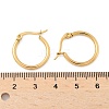Ion Plating(IP) 304 Stainless Steel Hoop Earrings EJEW-N0016-11G-B-3