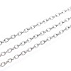 Tarnish Resistant 304 Stainless Steel Cable Chains CHS-R002-0.4mm-1