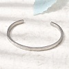 304 Stainless Steel Cuff Bangles BJEW-H644-08P-1