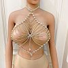 Alloy Full Crystal Rhinestone Tassel Sexy Body Chains for Bikini WGE7893-01-2