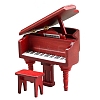 Wood Piano & Piano Bench Mini Model PW-WGD703B-01-4