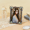Rectangle Zinc Alloy Enamel Photo Frame Stand AJEW-WH0794-88-4
