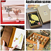 4Pcs 4 Styles Alloy Feather/Leaf Bookmarks AJEW-AR0001-95-5