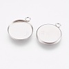 Tarnish Resistant 304 Stainless Steel Pendant Cabochon Settings LS-STAS-I097-055-02P-2