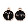 Alloy Enamel Pendants ENAM-S124-01B-08A-1