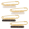 4Pcs 2 Styles Alloy Enamel Pendant Locking Stitch Markers HJEW-BC00079-1