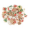 Alloy Christmas Series Enamel Pendants FIND-U010-04-1