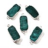 Natural Dyed Quartz Crystal Links Connector Charms G-K189-02S-03-1