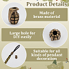 2Pcs Outdoor EDC Tool Brass Parachute Rope European Beads FIND-FG0003-75-4