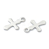 Non-Tarnish 304 Stainless Steel Tiny Cross Charms STAS-H149-01P-2