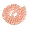 Transparent Glass Imitation Cat Eye Beads Strands GLAA-Q110-01C-15-2