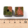 Natural Unakite European Beads G-N345-07A-04-3