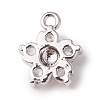 Eco-Friendly Rack Plating Brass Micro Pave Cubic Zirconia Charms LS-KK-F835-14P-2