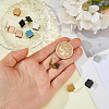 10Pcs 5 Colors 304 Stainless Steel Cuff Earrings EJEW-HS0001-43C-3