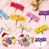 120Pcs 10 Colors Paper Artificial Rose Flower DIY-SP0005-83-3