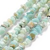 Natural Flower Amazonite Chips Beads Strands X-G-M205-12B-1